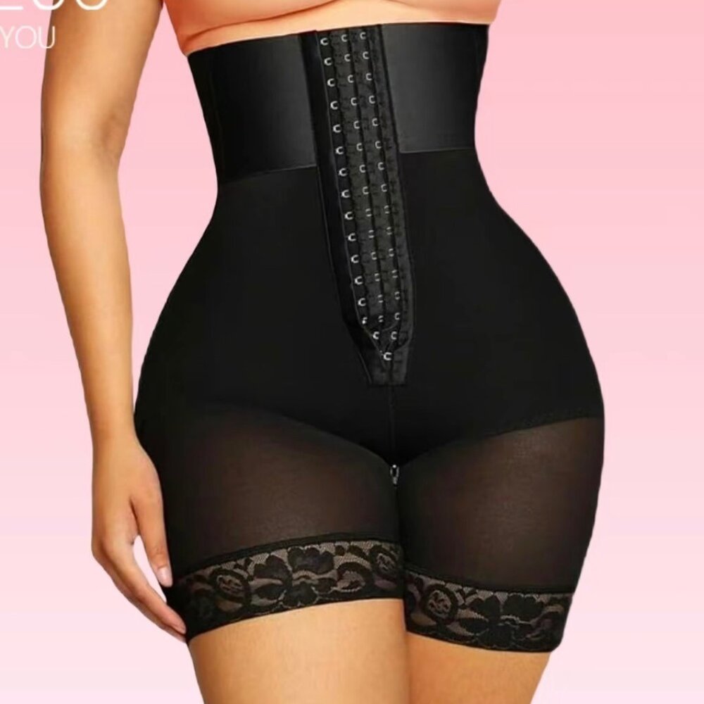 Women's BBL High Waist Girdle Shorts - Tummy Control Fajas for Flat Belly & Butt